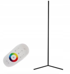 Lampa stojąca narożna 142cm 20W RGB LED + PILOT