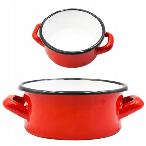 Garnuszek Garnek Emaliowany Elo-pol Olkusz 14cm/1l