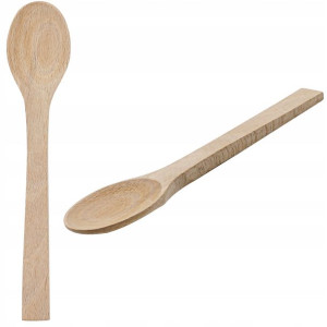 Łyżka Łyżeczka Kuchenna Drewniana 18,5cm Polska