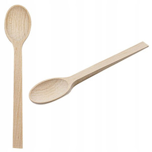 Łyżka Łyżeczka Kuchenna Drewniana 24cm Polska