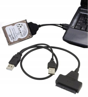Adapter Przejściowka Usb 2.0 Sata 2.5 Hdd Ssd Dvd