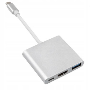 Przejściówka/Adapter USB C 3.1 (silver)