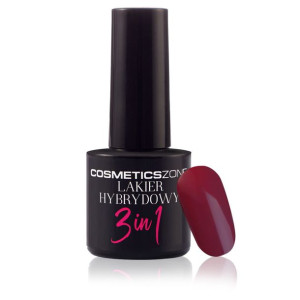 Cosmetics Zone Lakier hybrydowy 3w1 kolor bordowy – M62