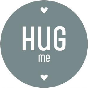 Naklejki OZDOBNE hug me 10 sztuk