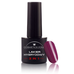 Cosmetics Zone Lakier hybrydowy 3w1 kolor fioletowy - M139