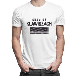 Gram na klawiszach koszulka prezent dla informatyka programisty