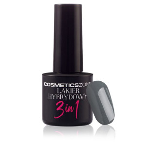 Cosmetics Zone Lakier hybrydowy 3w1 kolor ciemny szary – M155