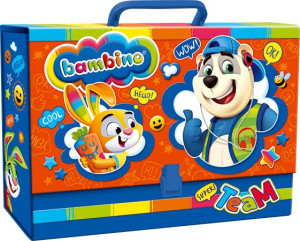 BAMBINO Teczka z rączką XXL twarda tekturowa DUŻA
