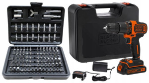 Black&decker Wkrętarka 18v 1,5ah 2 Biegi +100e