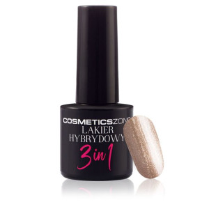 Cosmetics Zone Lakier hybrydowy 3w1 kolor złoty - M91