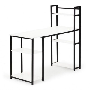 Biurko Komputerowe Biurowe Stół 2x Regał Półki 120cm Loft