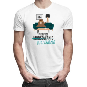 Pierwsze ludziowanie morsowanie koszulka prezent dla morsa
