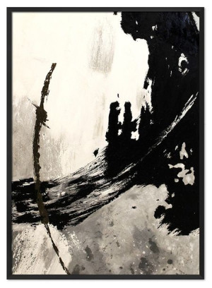 Obraz ręcznie malowany na płótnie 53x73cm Czarny most