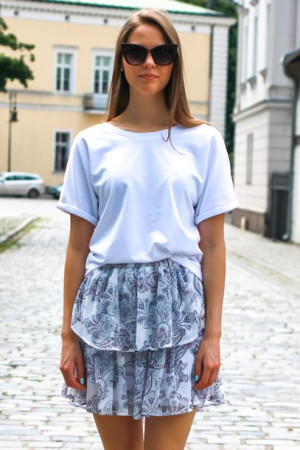 Spódniczka dwie falbany szyfon rozmiar S i M/L - LONA