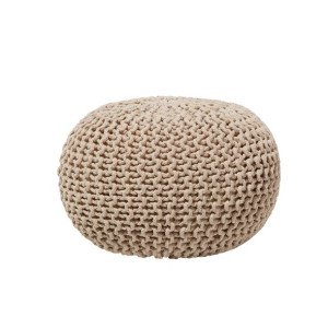 Puf 50 x 35 cm beżowy CONRAD