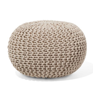 Puf 40 x 25 cm beżowy CONRAD
