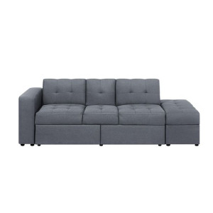 Sofa rozkładana ciemnoszara FALSTER