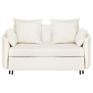 Sofa rozkładana beżowa HOVIN