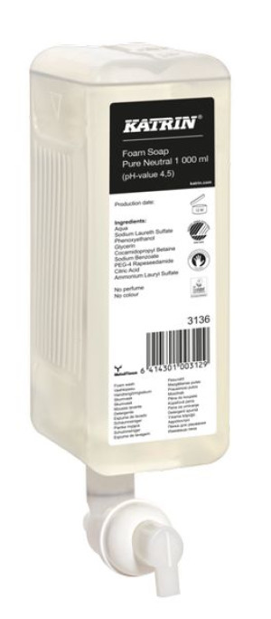 Mydło w pianie Katrin Pure Neutral 1000ml 3136