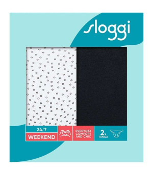 2 x Majtki damskie sloggi 24/7 Weekend Tanga C2P 42