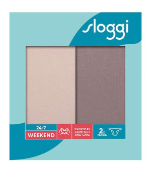 2 x Majtki damskie sloggi 24/7 Weekend Tanga C2P 42