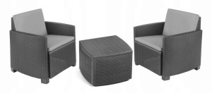 Zestaw Mebli Ogrodowych Panama Kawowy Box 2w1 Sofa