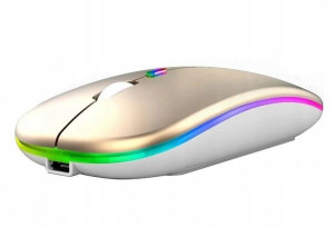 Mysz Go Higher Stone Lekka Bezprzewodowa Rgb Złota