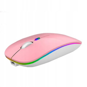 Mysz Go Higher Stone Lekka Bezprzewodowa Rgb Róż