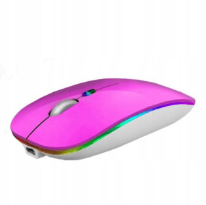Mysz Go Higher Lekka Bezprzewodowa Rgb Led Fuksja