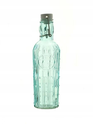 SZKŁO SZKLANA BUTELKA Z KORKIEM z zamknięciem Z KAPSLEM 500 ml