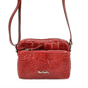Damska Torebka Skórzana Pierre Cardin FRZ 1789 COCCO bordo