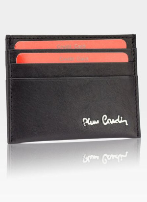 Etui Na Karty Cardholder Męski Pierre Cardin Slim Czarny Tilak06 475 nero