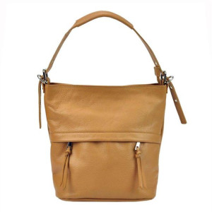 Damska Torebka Skórzana Patrizia 318-011-BL camel
