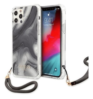 Guess Marble | Etui do iPhone 12 Pro Max - GREY