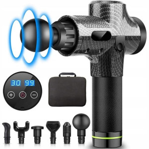 Pistolet do masażu MASAŻER wibracyjny GUN PRO LCD