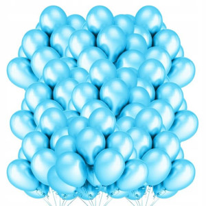 Balony METALICZNE niebieskie na WESELE 30cm 100szt