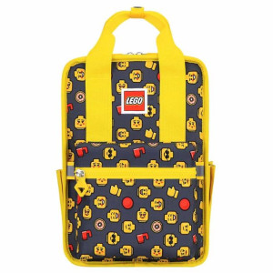 Plecak do przedszkola Tribini Fun Small LEGO - heads and cups / yellow