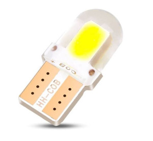Żarówka LED W5W T10 2 COB 4-Chip Silikon krótka