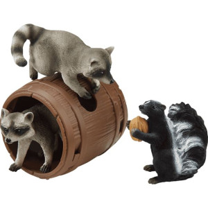 Schleich 42532 5w1 Szopy pracze szop skunks ZESTAW