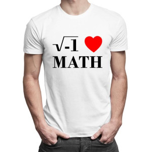 I love math - koszulka dla komputerowca
