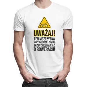 Uważaj! Ten mężczyzna może w każdej chwili - koszulka dla fana sportu