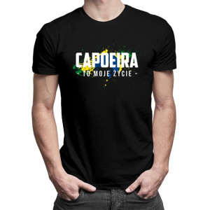 Capoeira to moje życie - męska koszulka z nadrukiem T-shirt