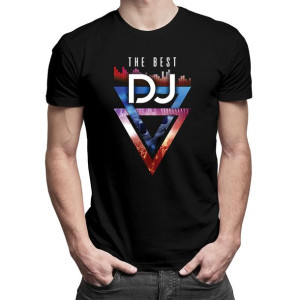 The best DJ - męska koszulka z nadrukiem śmieszny prezent