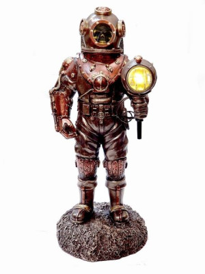 Nurek klasyczny z horroru steampunk lampa grawerunek
