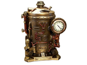 Zegarek w maszynie czasu szkatułka schowek w stylu steampunk grawer dedykac