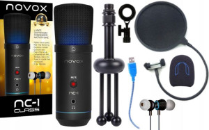 Novox Nc-1 Class Mikrofon Pojemnościowy Usb + Pop