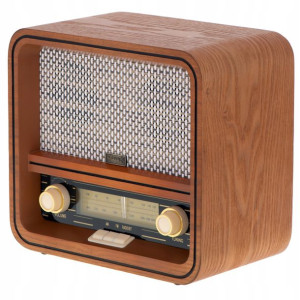 Radio Drewniane Retro Stylowe Fm Am Usb Bluetooth