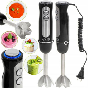 Blender Ręczny Wielofunkcyjny Inox Mocny 1500w