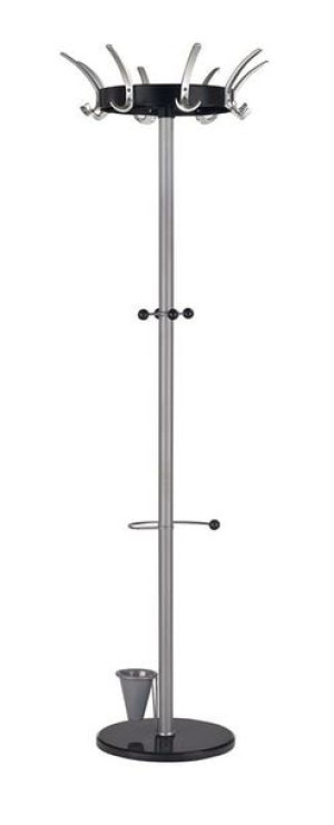 W47 wieszak srebrny / czarny (1p=1szt)