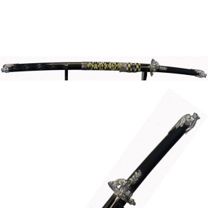 Bogato Zdobiona Katana Z Kogai -miecz Samuraja (c-85b)